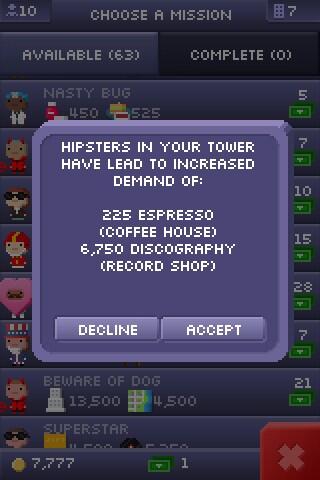 nclindo's tweet image. #TinyTower #NimbleBit #Hipsters #Espresso #Discography #ImStillBored