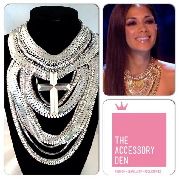 Get the look! Nicole Sherzinger style statement necklaces now in stock! #statement #jewellery #fashion #trend