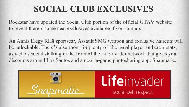 Rockstar Games on X: Exclusive #GTAV Social Club unlockables