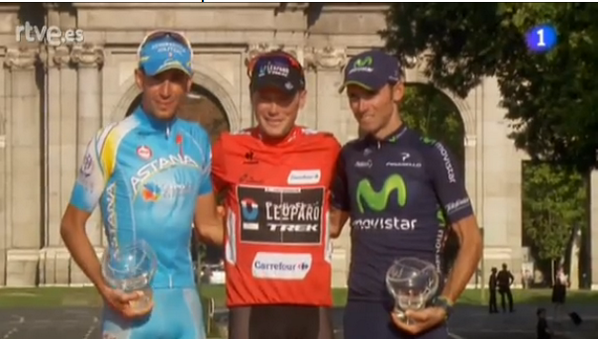 Foto del podium de #LaVuelta "