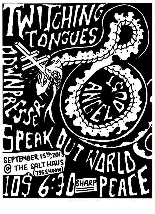 After two years of playing shows, tonight will be the last Speak Out show. Hopefully we'll see you there!