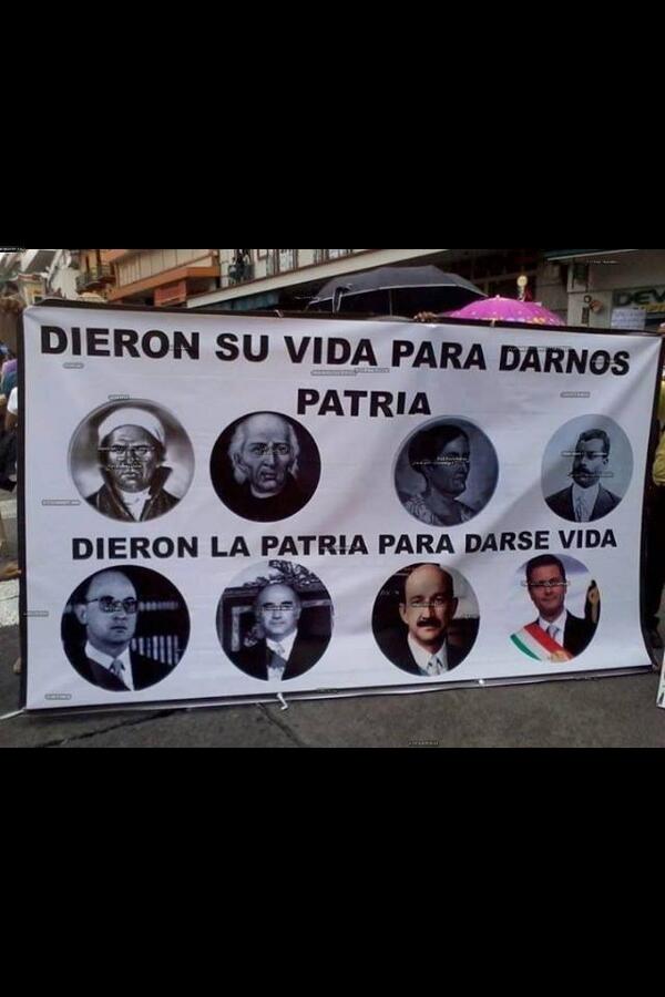 lunezz's tweet photo. #EresMexicanoSi piensas que para festejar a los revoltosos del 1910 tuvieron que reprimir a los revoltosos del 2013 http://t.co/ibR88gbNeA