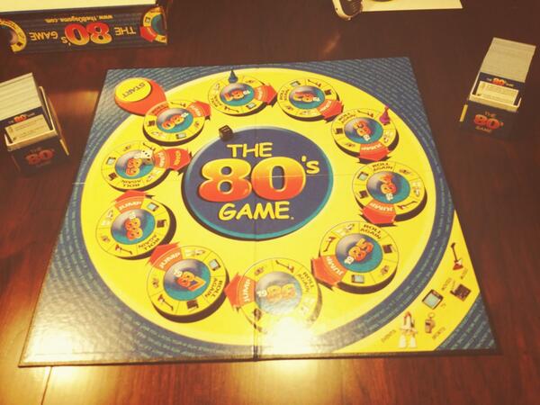 We flashed back to The 80s Game! Test your knowledge on events,sports,music,movies &amp; TV from the decade!#boardgames