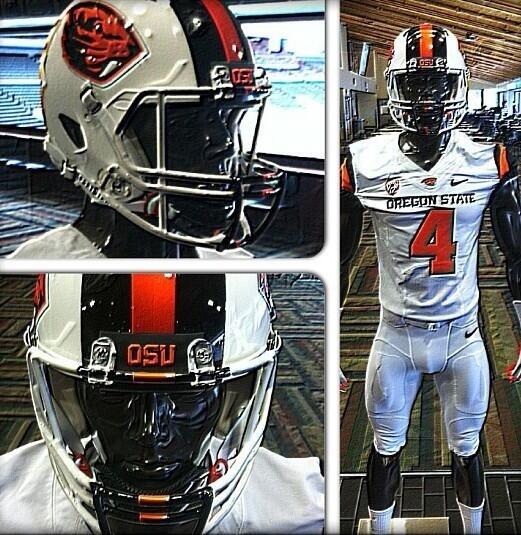 TheBestGear's tweet photo. Retweet if you like Oregon State Sick White Uniforms by @Beavers_EQ #TBG http://t.co/HEFYmq97OM