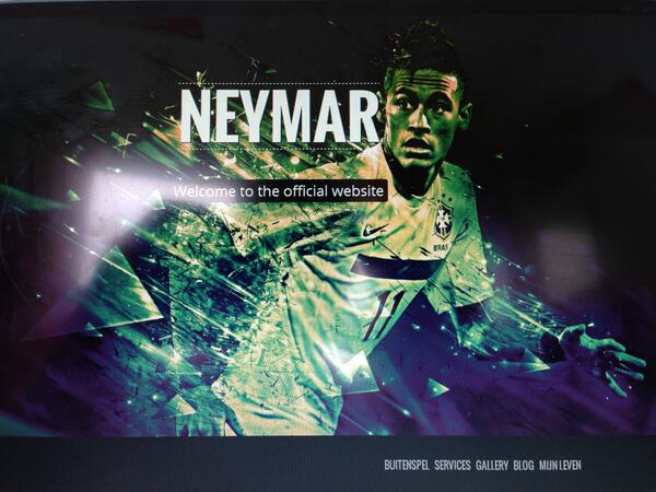 FCBalr's tweet image. Busy with a demo website about Neymar. (Design by @studioluko) #RT