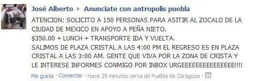 misspartes's tweet photo. PRI lucrando con el hambre de la gente desde hace casi un siglo  #15Smx  #MéxicoGritaFueraPeñaNieto http://t.co/aFpoGeCN3F