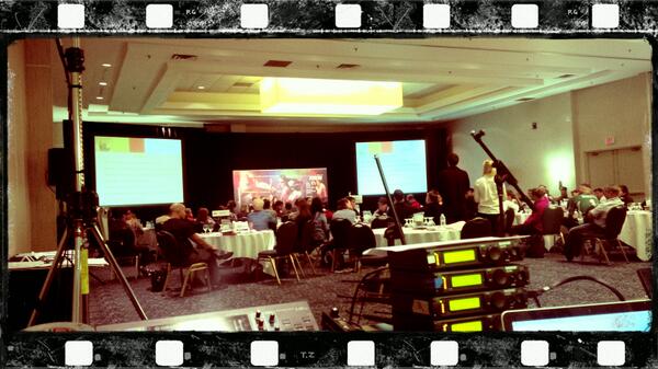 Quest_AV's tweet image. One of the many weekend gigs #hiltontorontoairport #wirelessmics #frontprojection #conference