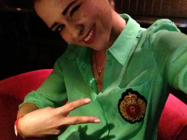 raphaellamusic's tweet image. Arrived at Mint Leaf !! @FashionTV  dinner &amp;amp; fashion show here we comeee 😊😍 #LFW #GREENSHIRTLOVE