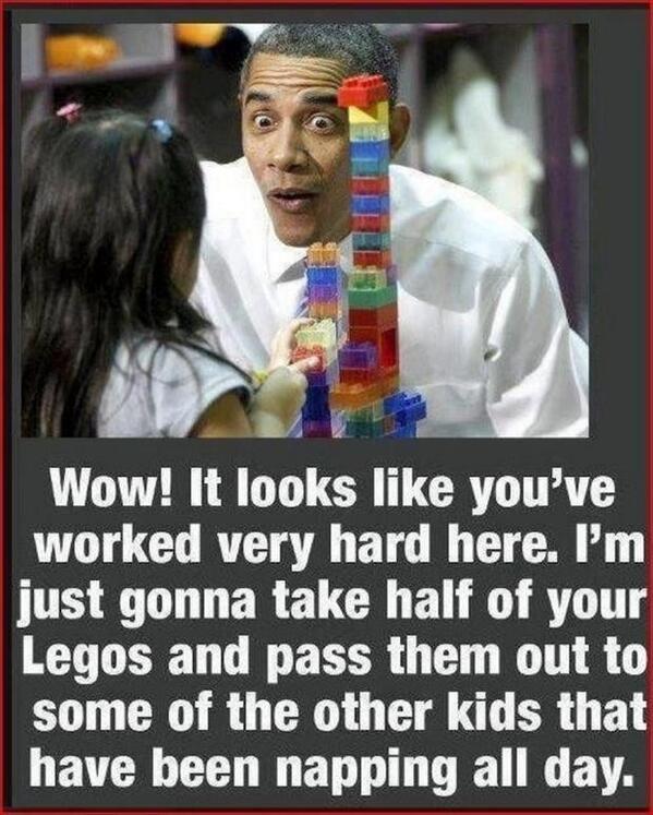 OldManRanting1's tweet photo. Wealth redistribution simplified. http://t.co/lsryMNtKDJ