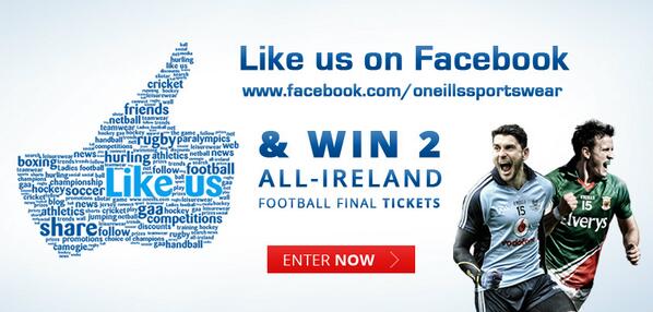 ONeills1918's tweet image. RT &amp;amp; LIKE US ON FB AND YOU COULD WIN 2 TICKETS TO THIS WEEKEND ALL IRELAND FOOTBALL FINAL @ facebook.com/oneillssportsw…