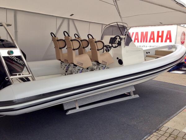 scotseatmarine's tweet photo. Shearwater RIBs new Cutter demo boat with S3 Jockey Seats looking good at Southampton boat show! @BembridgeMarine http://t.co/0PxMaWRRbb