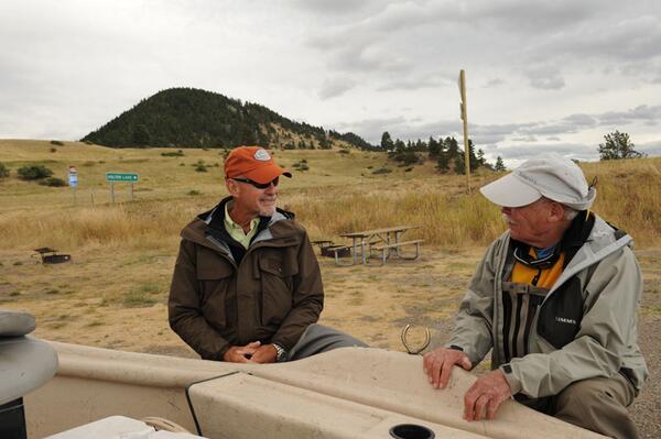 TheGypsyAngler's tweet photo. Stu preaching and Ray listening! @simmsfishing http://t.co/qOLqnK1z8Z