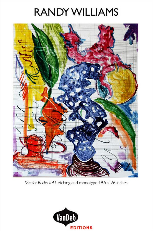 VanDebEditions's tweet photo. Print of the Week RANDY WILLIAMS Scholar Rocks #41 etching and monotype 19.5 x 26 inches http://t.co/c4Z0J91obs