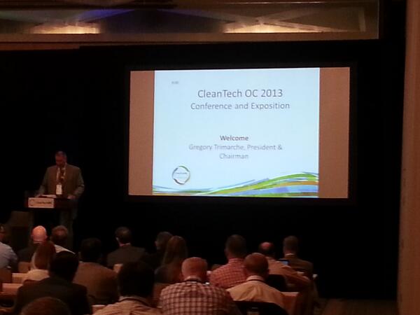 SustainSoCal's tweet image. @CleanTechOC is starting. Use #CleanTechOC in your conference tweets. #cleantech #startups
