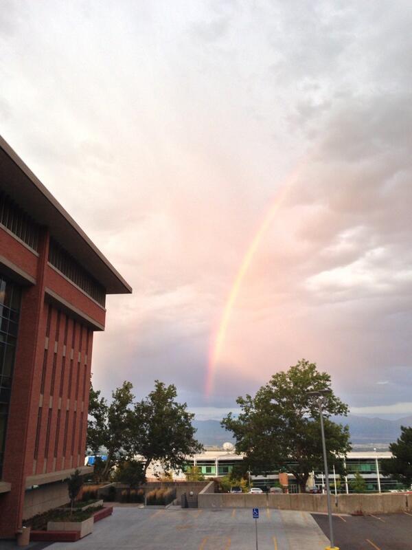 Monday morning rainbow at College of Nursing <a href="/uofunursing/">U of Utah Nursing</a>