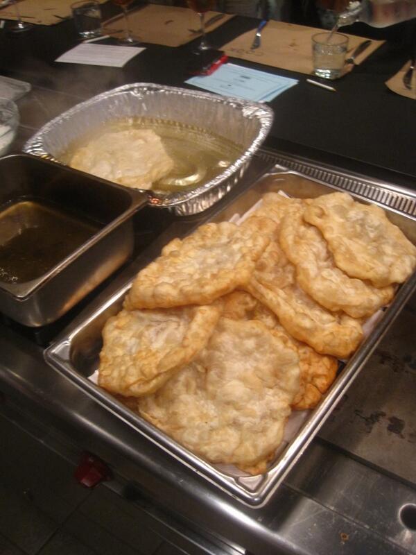 Delicious frybread ready to go <a href="/cookphilly/">CORK the Wine Shop at COOK</a>