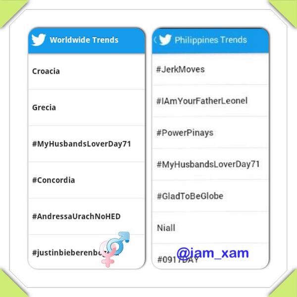 RJ Xam (@arjay_xam) on Twitter photo WW-No.3 PH-No.4 TRENDING👊!❤KUDOS! <a href="/victorbasa/">victor basa</a> <a href="/Keempee888/">Joseph J. deleon</a> <a href="/RodjuniansASTIG/">OFFICIAL_Rodjunians</a> <a href="/MagnoPancho/">Pancho Magno</a>
#MyHusbandsLoverDay71 WW-No.3 PH-No.4 TRENDING👊!❤KUDOS! <a href="/victorbasa/">victor basa</a> <a href="/Keempee888/">Joseph J. deleon</a> <a href="/RodjuniansASTIG/">OFFICIAL_Rodjunians</a> <a href="/MagnoPancho/">Pancho Magno</a>
#MyHusbandsLoverDay71