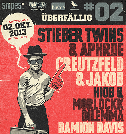 Hiphopde's tweet photo. [aria] Gewinne zwei Gästelitenplätze für die #Ueberfaellig 2 Jam im #SO36 im Oktober... http://t.co/dBafy3qrJ0 http://t.co/2fiQJryWy6