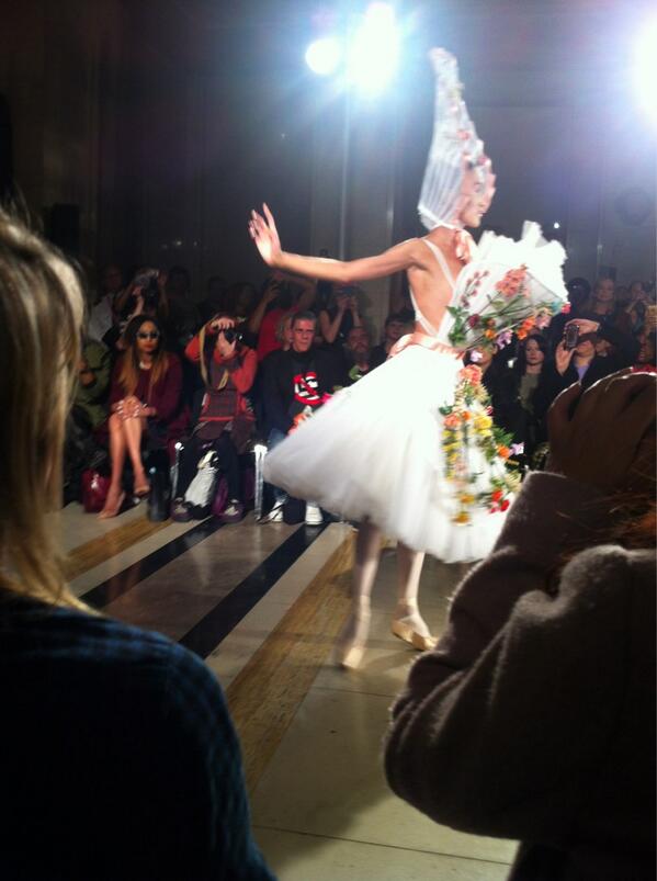Fun at Pam Hogg's show.