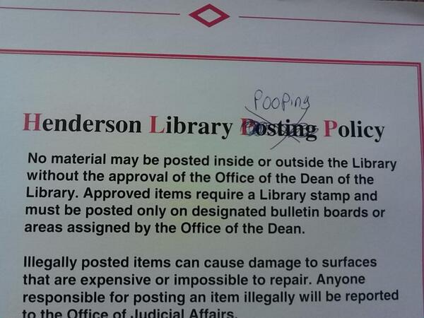 ClubHenderson's tweet photo. Strictly enforced. http://t.co/COpuVUKSTc