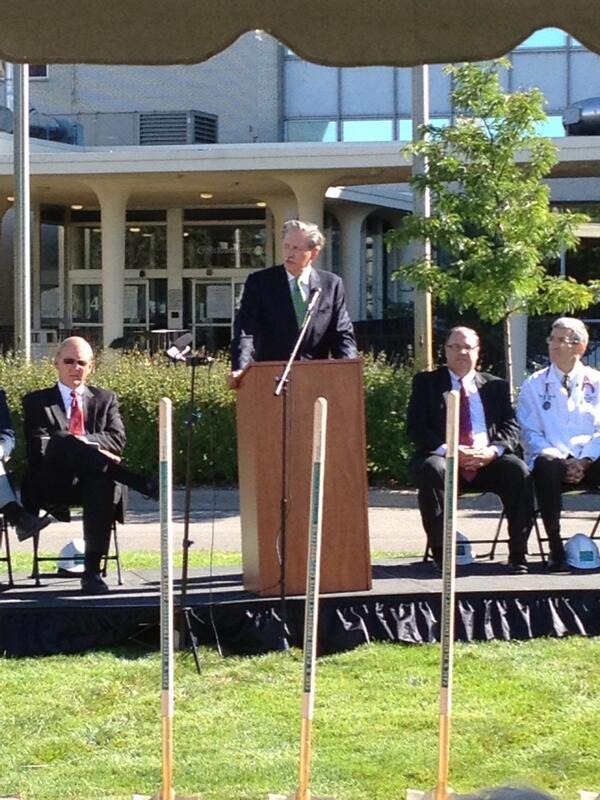 Mayor Jim Hovland at Fairview Southdale Hospital event today. Very nice remarks.