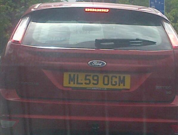 ChloexHanson's tweet photo. The most amusing number plate ever @charlie_gowland @xCharlotteeeHx marcus lubricates on ginger men.. http://t.co/UwLIcYGSWS