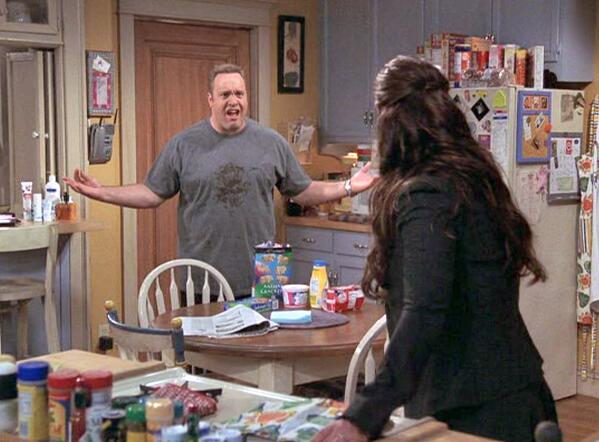 TheKOQ's tweet photo. "Have cookies for dinner, okay? I give up. I officially give up. You happy?"-Carrie #FuriousGeorge #TheKingofQueens http://t.co/Y4wOis492L