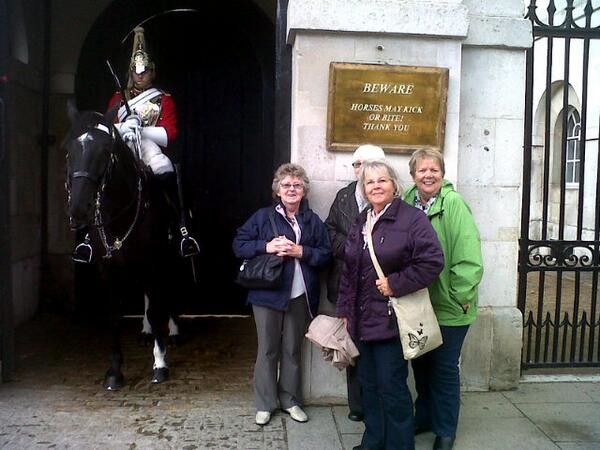 NTFCFITC's tweet photo. NTFC FITC Extratime group enjoying London and Horse Guards http://t.co/XdeFOkobGY