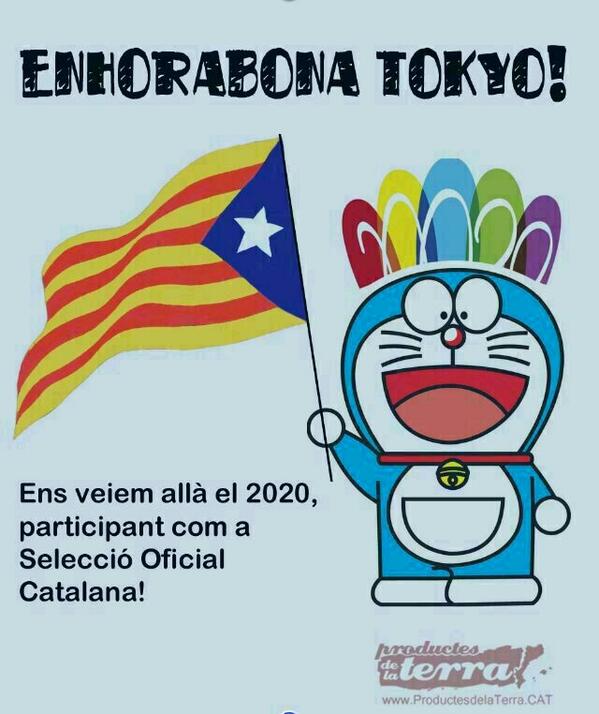 marc_fvilalta's tweet photo. El doraemon donant supor els jjoo de Tòquio...jajaja k bo:-):-):-) http://t.co/c6XVyi9TN9