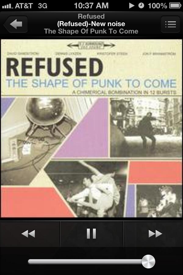 JackDoubleYou's tweet image. If you haven't worn this record out, then you've been listening to the wrong shit. #refusedpartyprogram