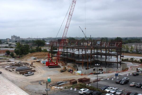 NEXTSTL's tweet photo. MT @WUMCRC: Here's an updated pic of the new Shriner's Hospital development off I-64. http://t.co/td4r3XZg3m