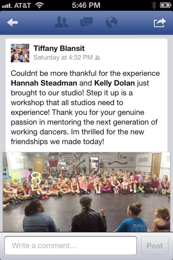 Check out what one studio owner had to say about Step It Up Workshop Tour: