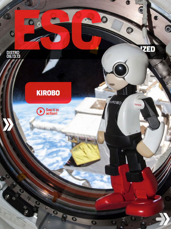 Kirobo wishes a "good morning to everyone on Earth." #Visualized (Issue 107, engt.co/15XkWht)
