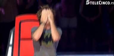 Los coaches también se emocionan... y mucho ;-) <a href="/davidbisbal/">davidbisbal</a> #vuelvelavoz
