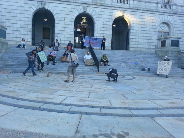 We took the streets and now are rallying at #Portlandcitycouncil ! Join us! #savecongresssquare #occupy <a href="/99NewEngland/">#OccupyICE</a>