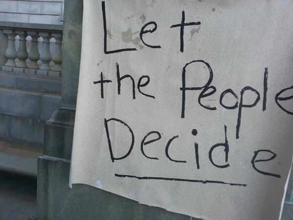 City council starts at 7!! #savecongresssquare #occupy #portland #maine #whosepark