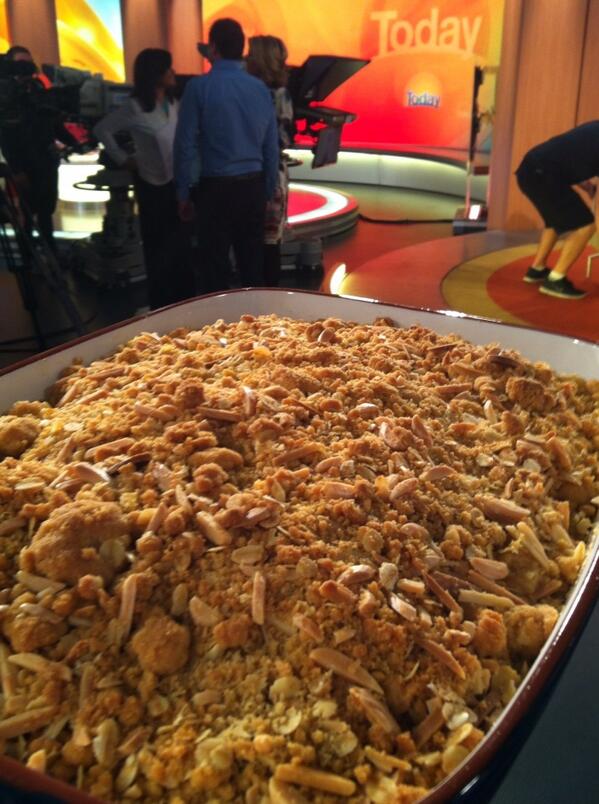 Mmmmm here it is .... Apple Blueberry &amp; Almond Crumble <a href="/TheTodayShow/">The Today Show</a>