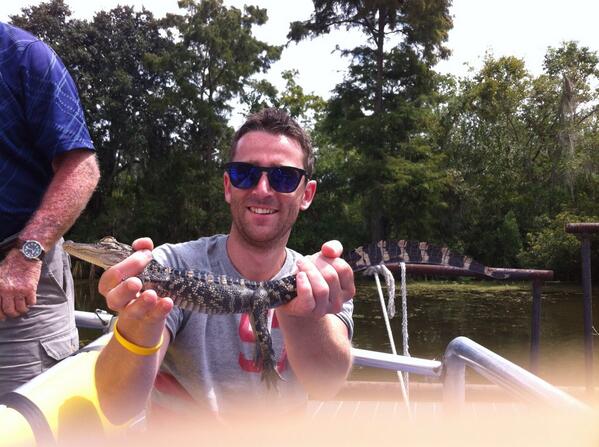 Swamp tour #NewOrleans #alligator #airboat