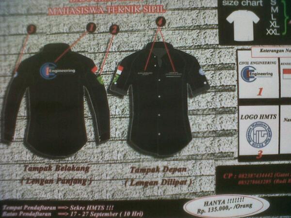 Teknik Sipil Uir Ar Twitter Baju Himpunan Mahasiswa Teknik Sipil Size S M L Xl Dan Xxl Bahan American Dril Cp 082387434442 Gatot Http T Co Oyzanqncah