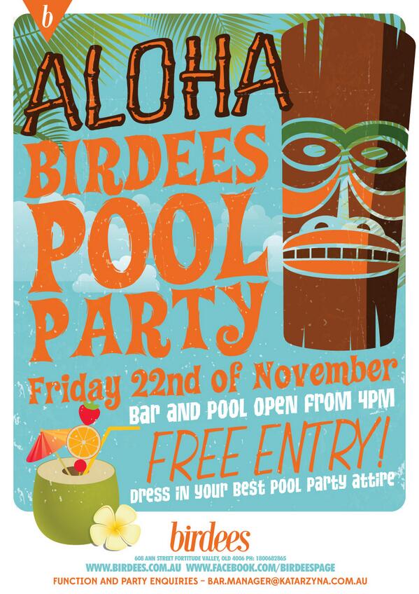 COMING UP Aloha Pool Party