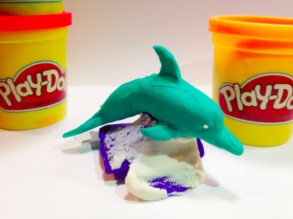 StudioThinkTank's tweet photo. TDS celebrates National Play-Doh Day with 'Doh'lphin creation #PlayDohDay http://t.co/7wu3QRJwke