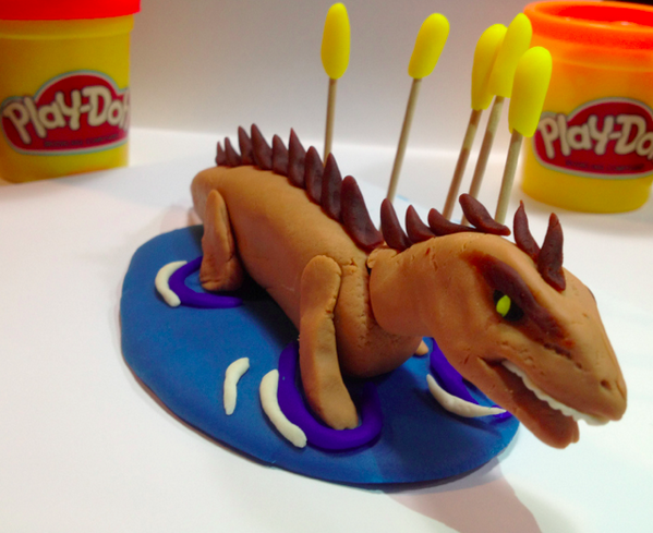 StudioThinkTank's tweet photo. TDS celebrates National Play-Doh Day with Play-doh-saurus creation #PlayDohDay http://t.co/n35rUVvQN2
