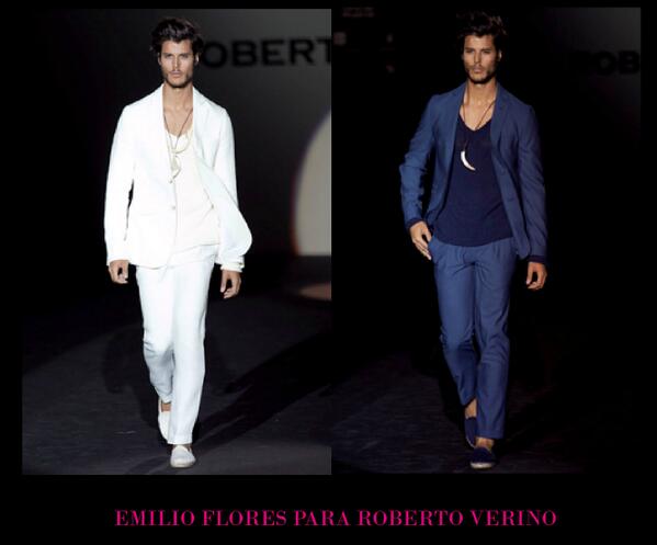 Emilio Flores for Roberto Verino in Madrid Fashion week 2014