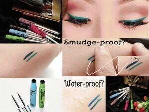 Music flower liquid eyeliner long lasting for all day water proof 6pcs just 90.000 no ecer