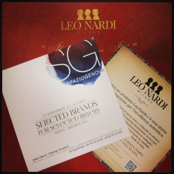 LEO NARDI vi aspetta per il suo debutto a #SpazioGenova Showroom (C.so Genova 7, Milano)! #milanfashionweek #VFNO