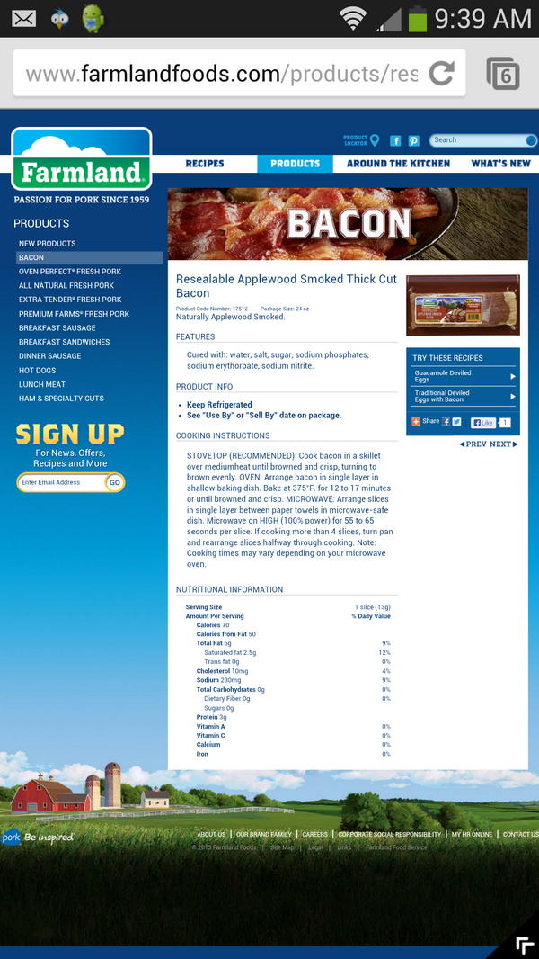 NicoleSull's tweet photo. Good morning @TakeUrTylernol - You're Welcome.  #baconloversunite http://t.co/REXl7Wgtfy