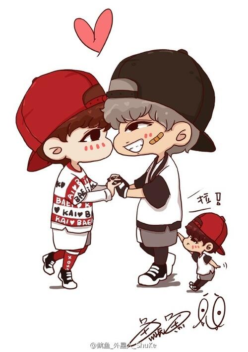 zyxb0th's tweet photo. *ชูแบนเนอร์* @heyxkai94_ @takexbaek92_ http://t.co/A6t28BcFo4