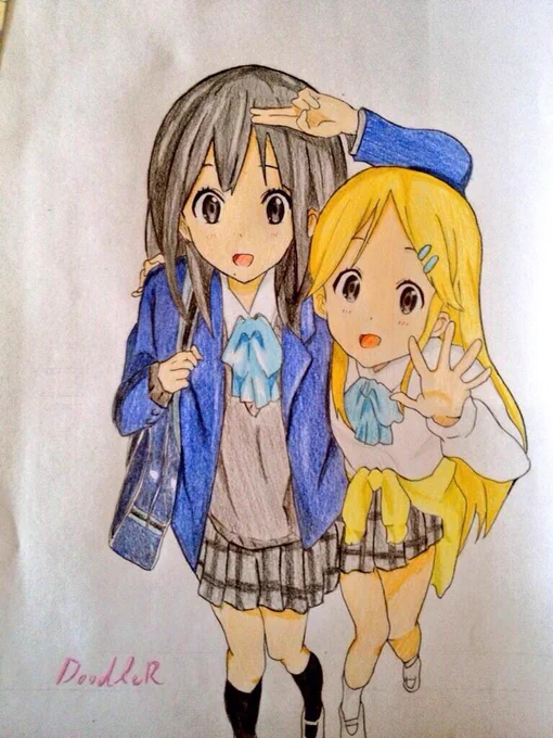 過去絵。絵をかいたり見たりするのが好きな人と繋がりたいです!#上手いといってくれる人RT#ココロコネクトあとで、けいおん描くと思います! 