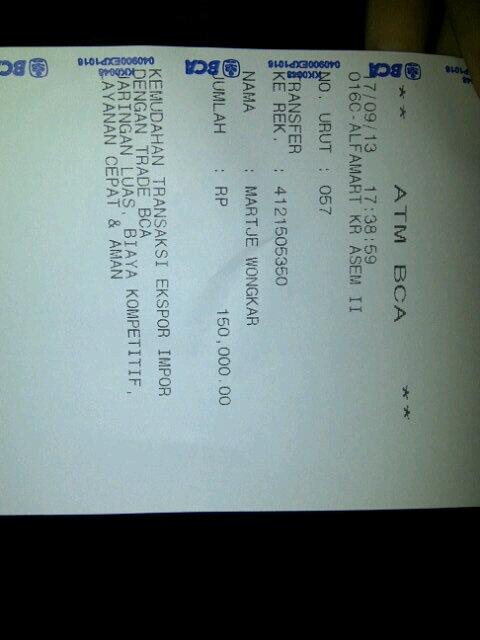 Bukti pembayaran Gfive ^^ @OfficialYNSent