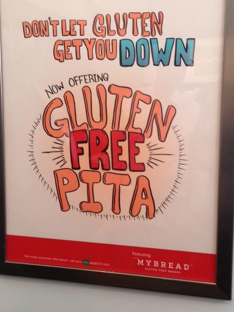 mybreadbakery's tweet image. Don't let gluten get you down! Try a delicious #glutenfree pita @MezzaGrill today! #mybread #GF